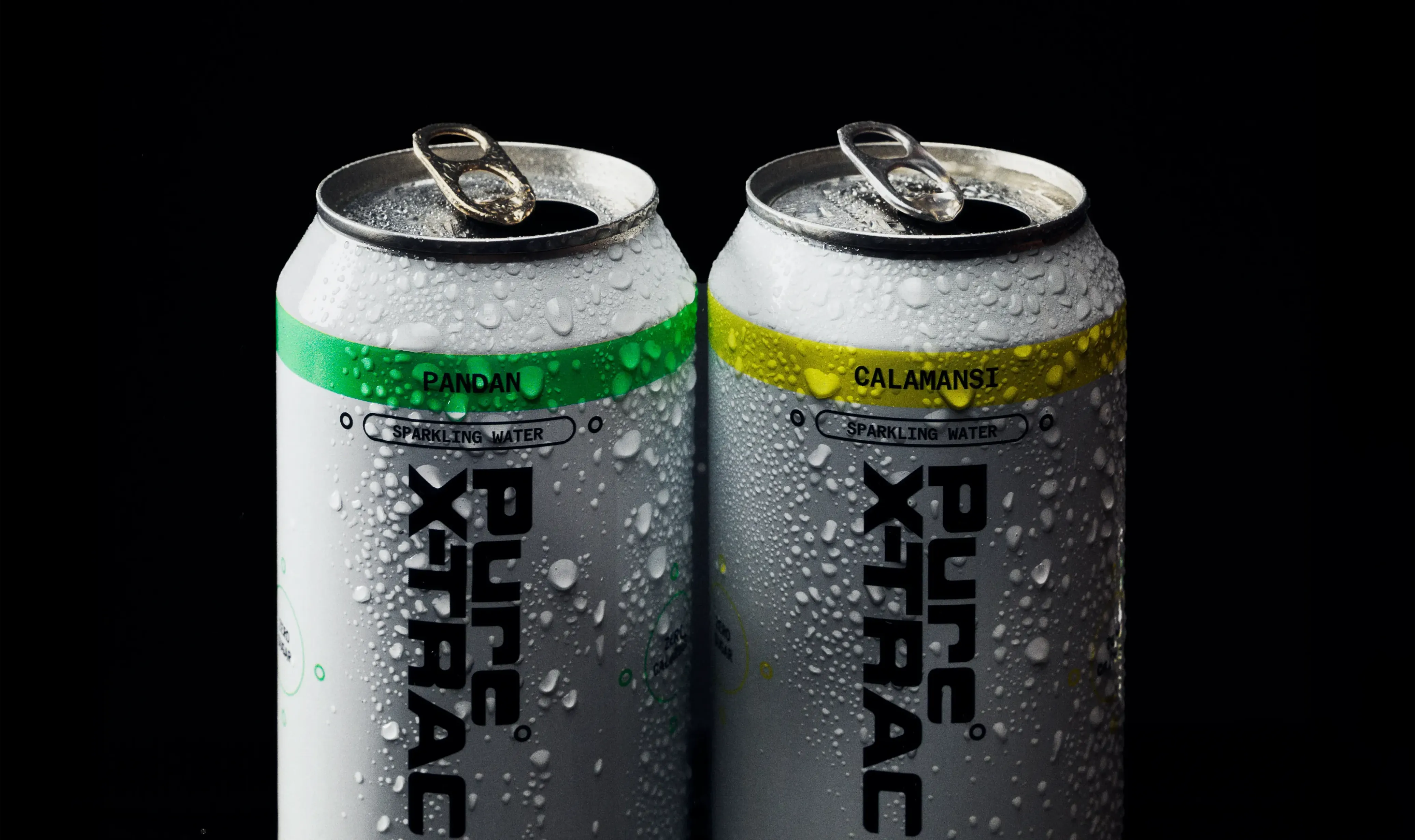 Pure X-TRACT sparkling water cans
